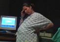 Pregnant woman at the hospital